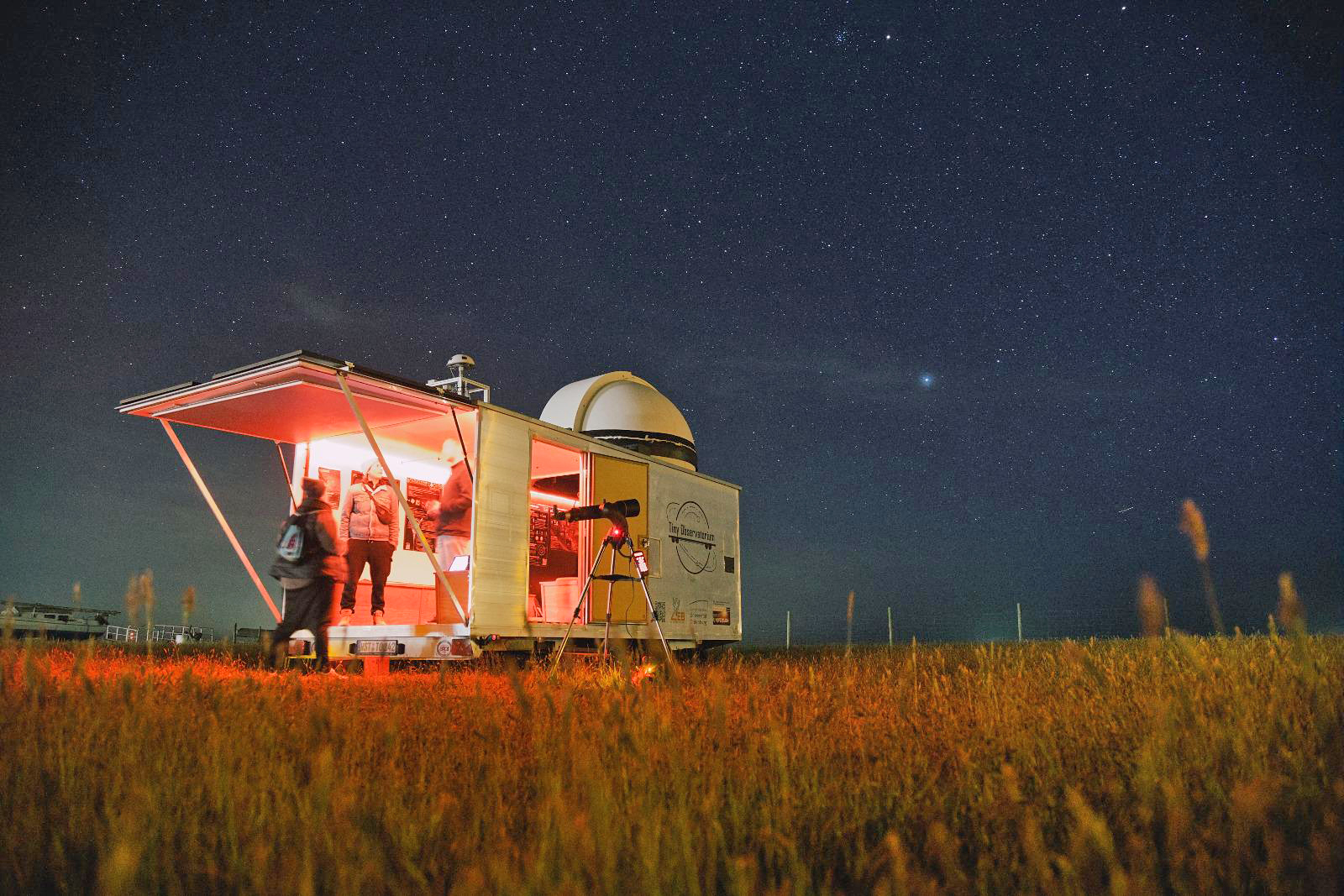Tiny Observatory at night